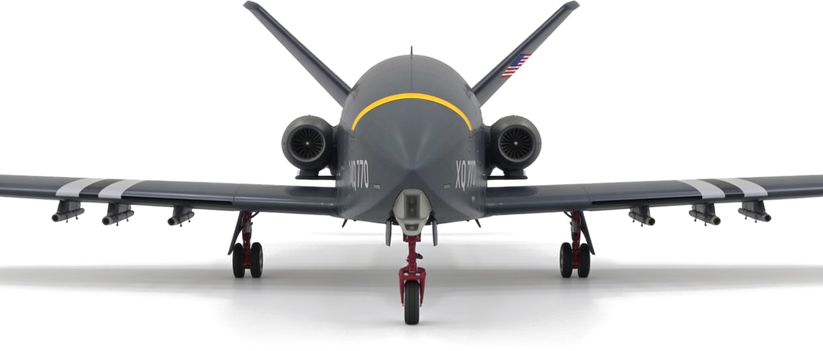 XQ 770 Freedom Fighter unmanned combat aircraft, front view